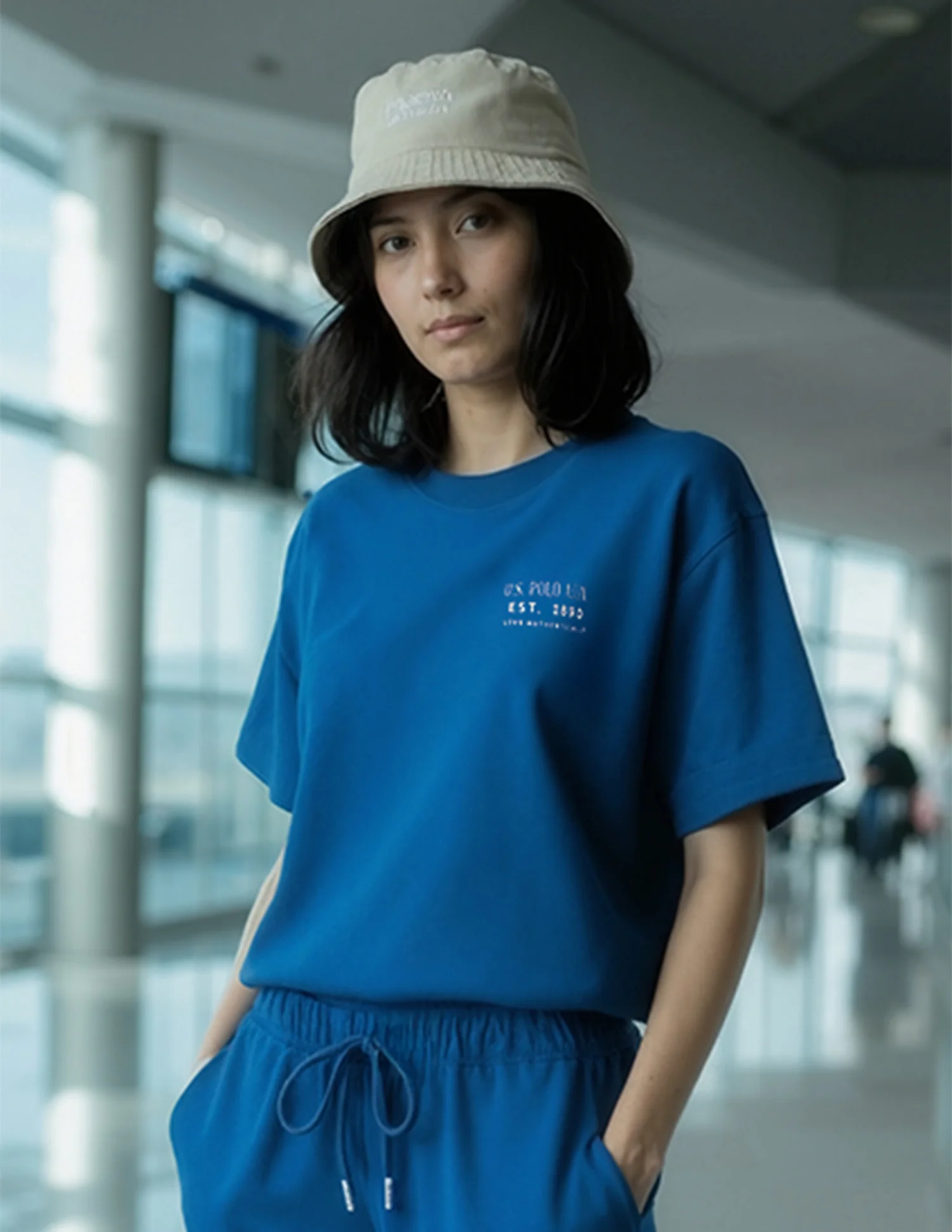 The Transit Ready Boyfriend Fit Brand Printed Lounge T-Shirt