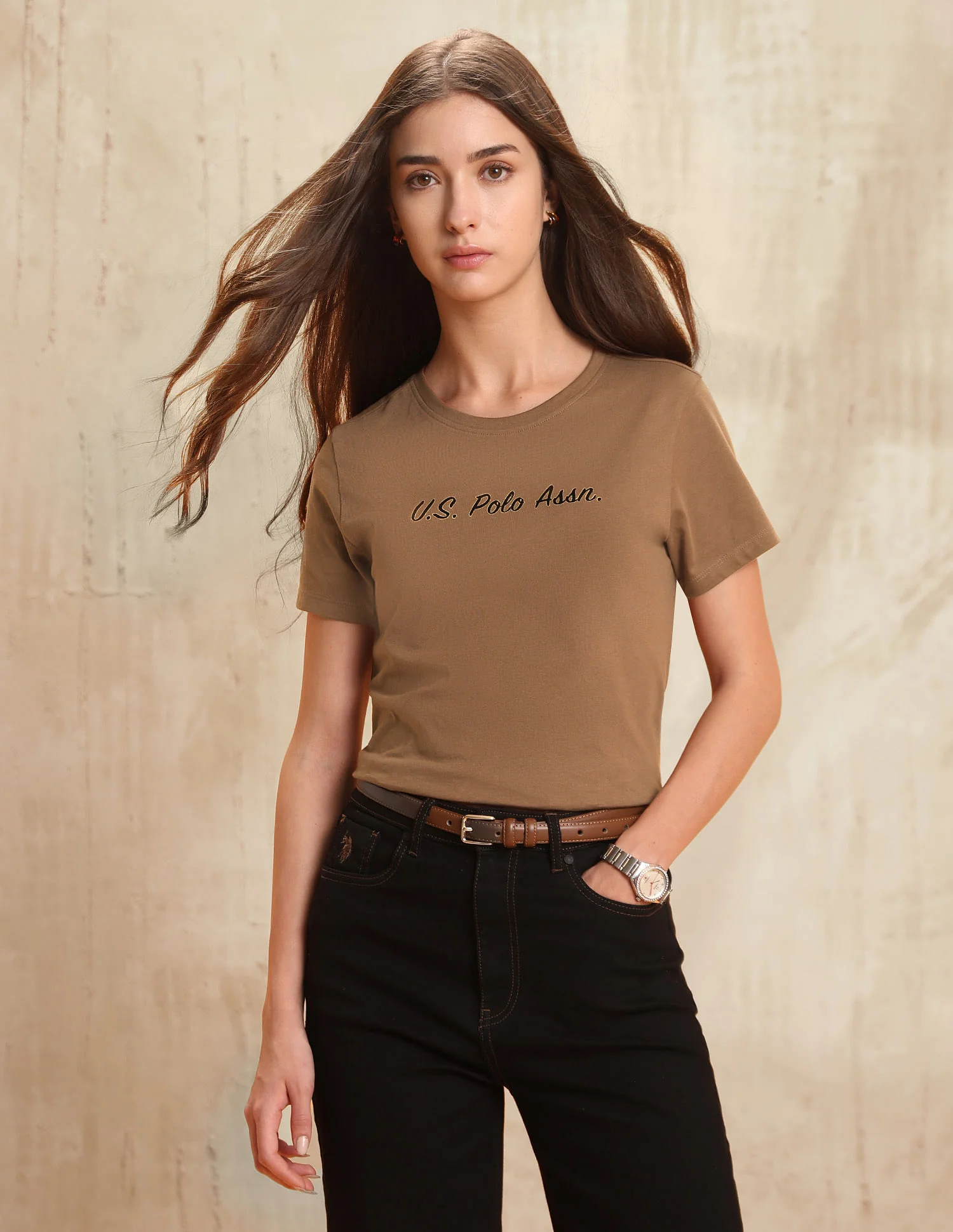 Brand Printed Regular Fit T-Shirt - Image 6