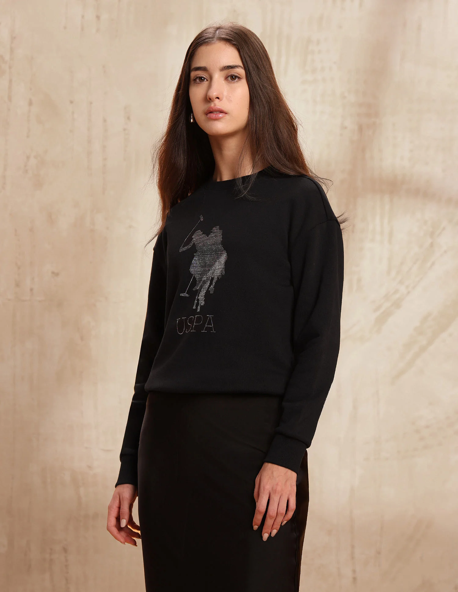 Drop Shoulder Brand Printed Sweatshirt - Image 4