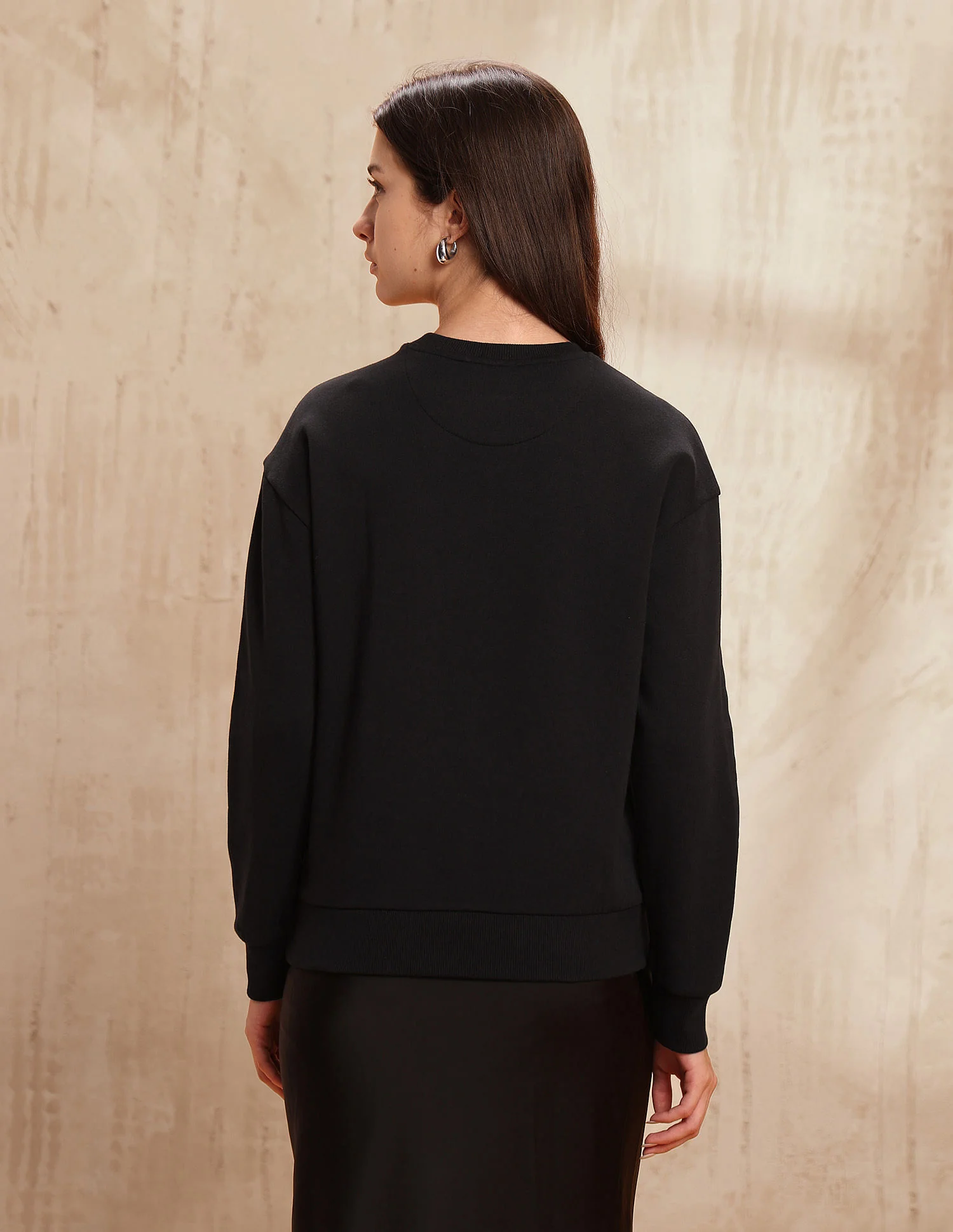 Drop Shoulder Brand Printed Sweatshirt - Image 5