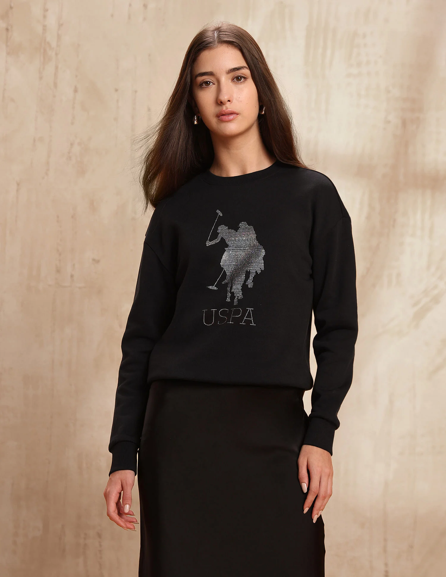 Drop Shoulder Brand Printed Sweatshirt - Image 6