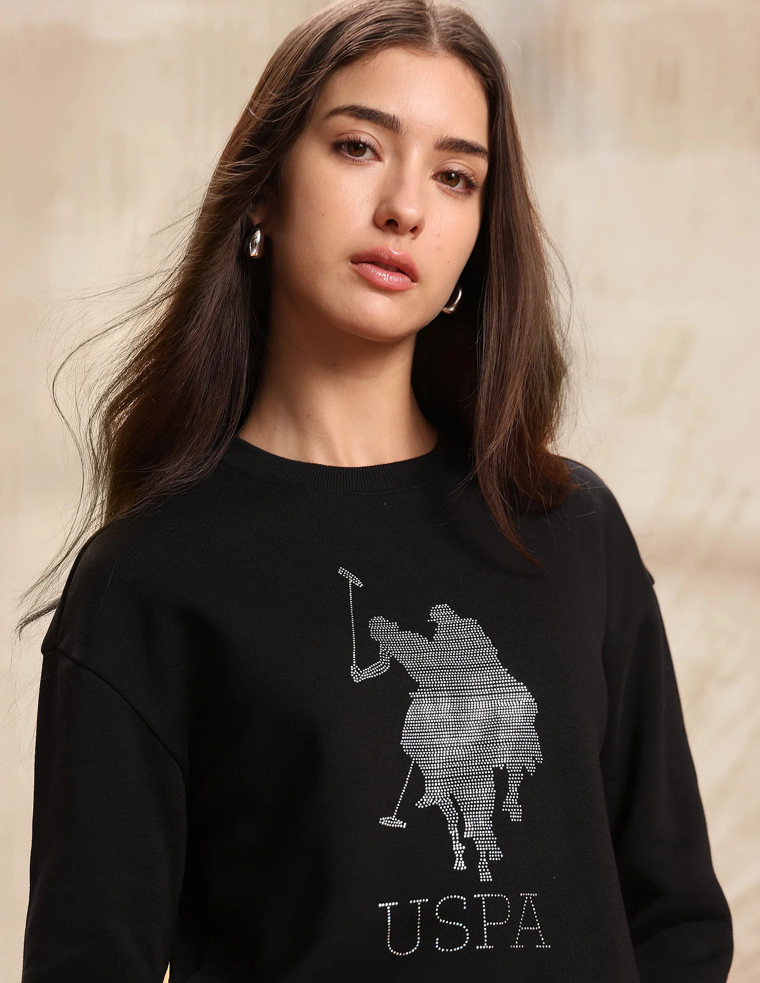 Drop Shoulder Brand Printed Sweatshirt - Image 7