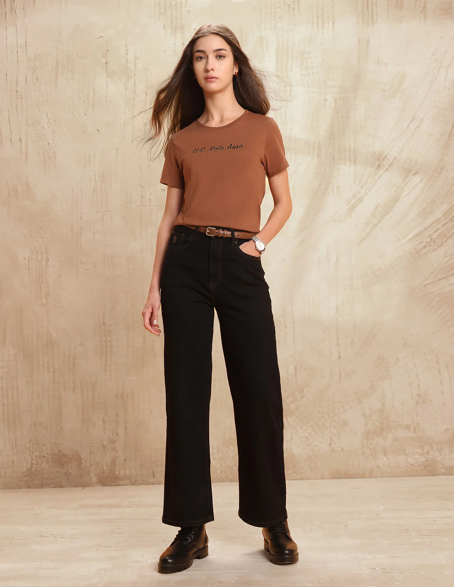 High Rise Wide Leg Jeans - Image 3