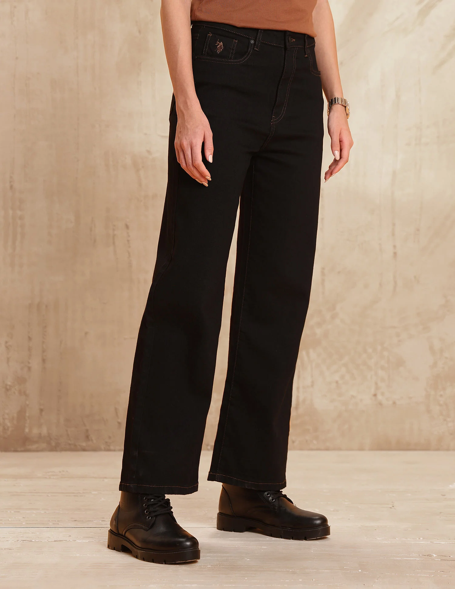 High Rise Wide Leg Jeans - Image 4