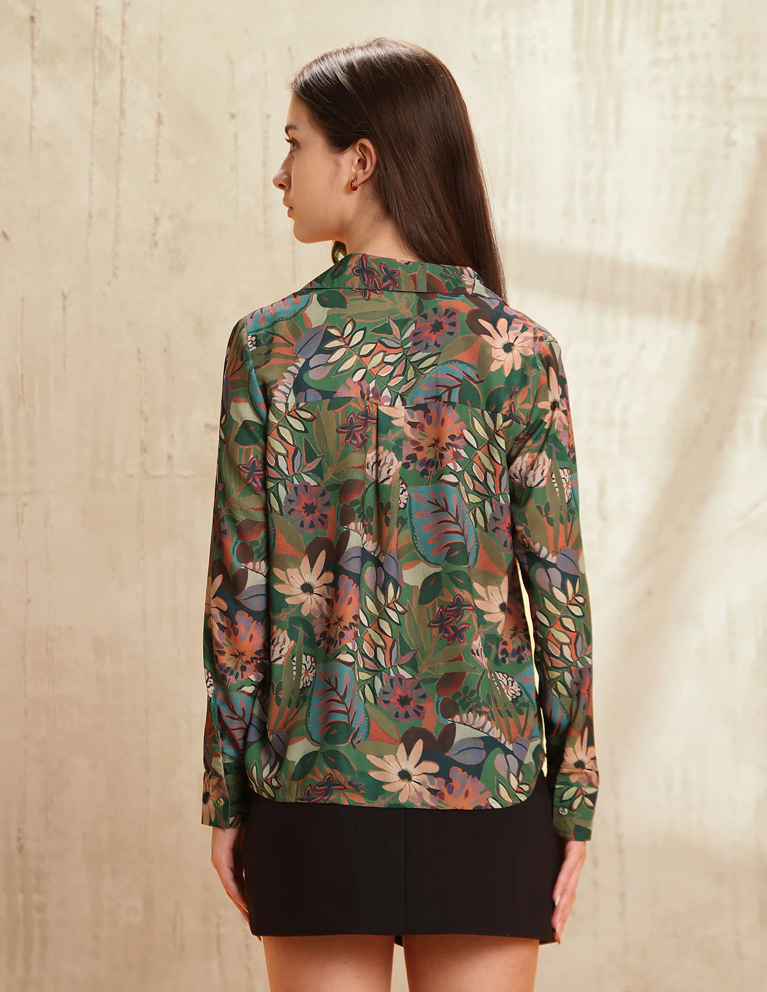Regular Fit Floral Printed Shirt - Image 5