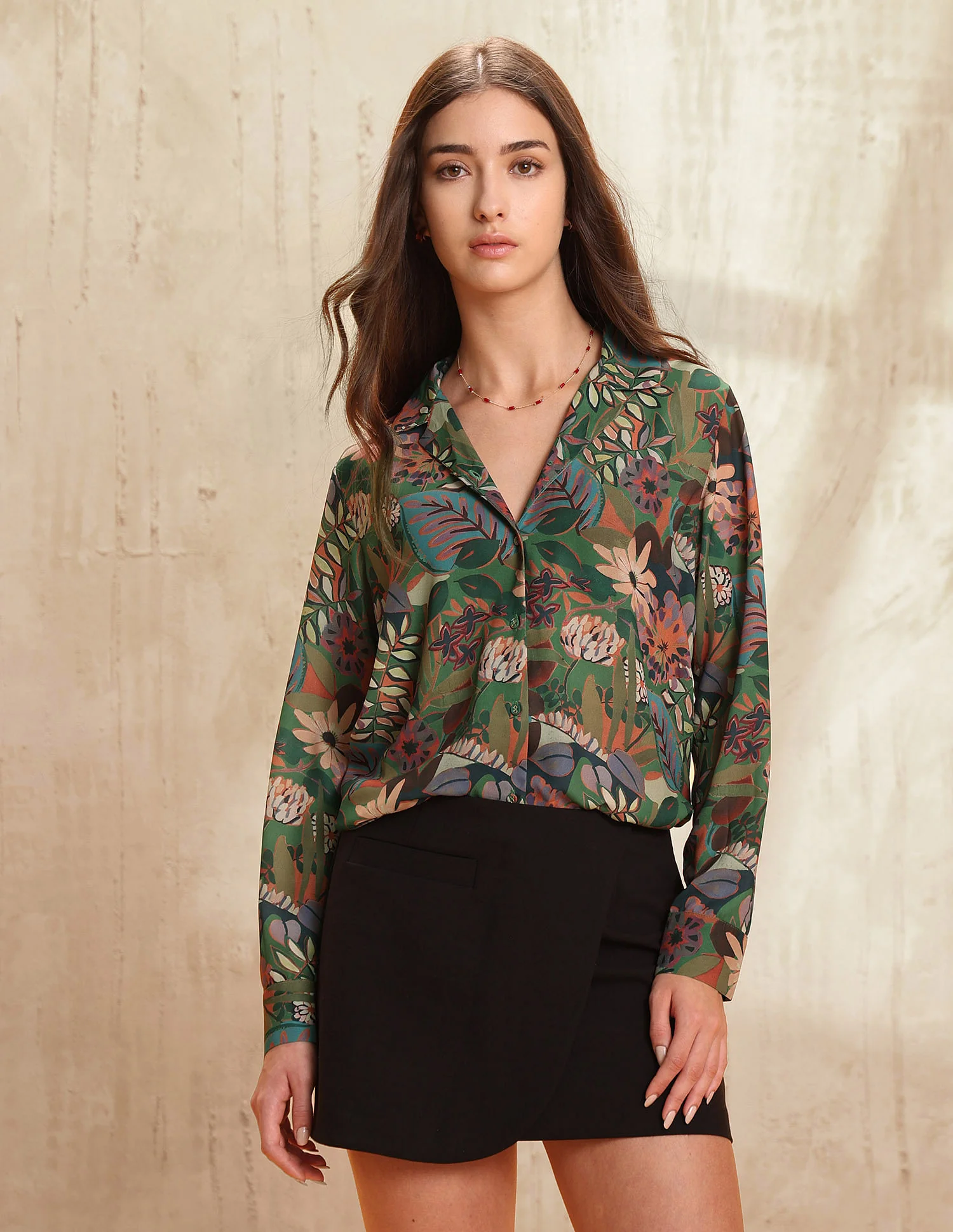 Regular Fit Floral Printed Shirt - Image 6