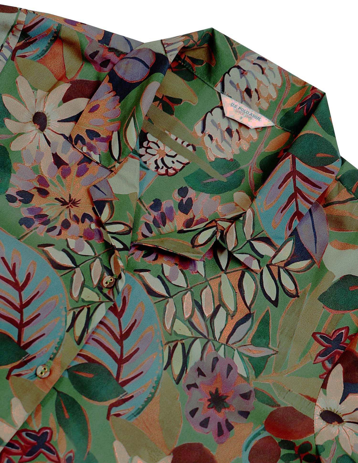 Regular Fit Floral Printed Shirt - Image 8