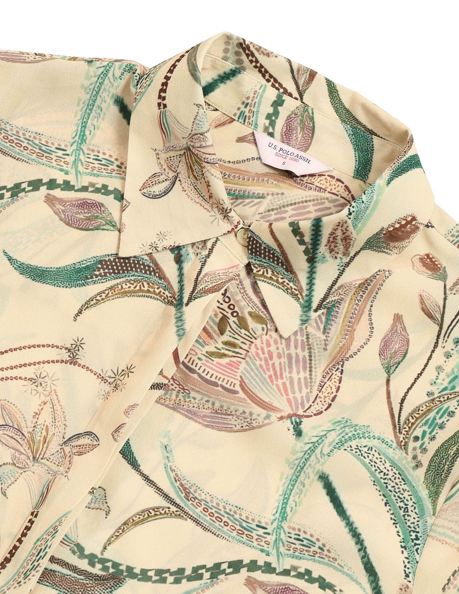Regular Fit Floral Printed Shirt - Image 8