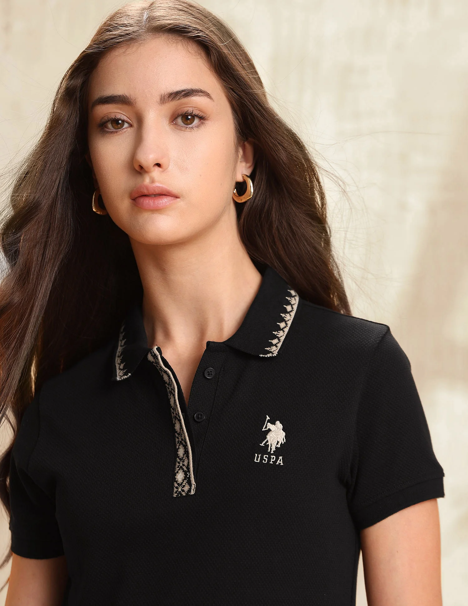 Regular Fit Jacquard Collar Polo Shirt - Image 7