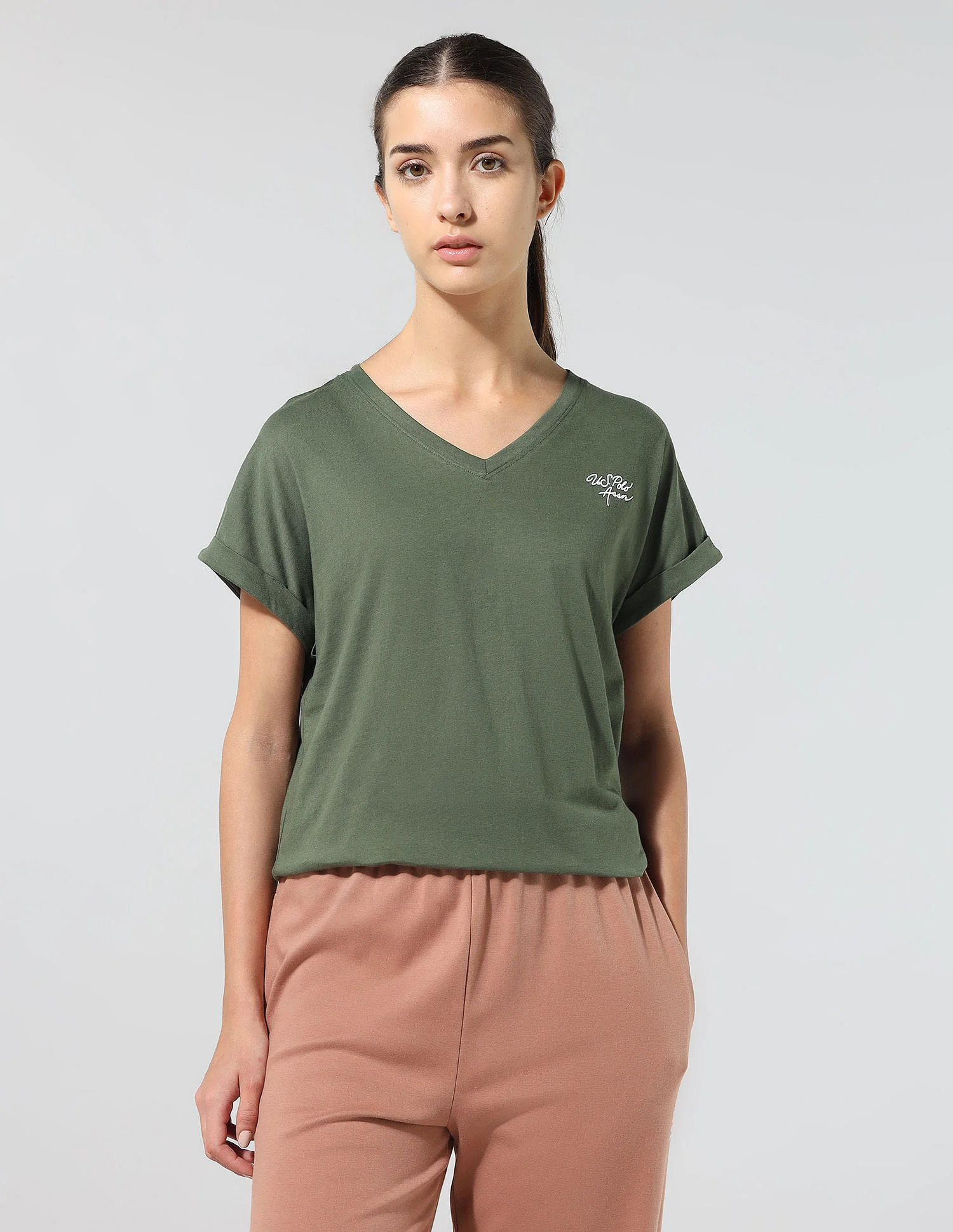 On The Go Regular Fit Solid Lounge T-Shirt - Image 6