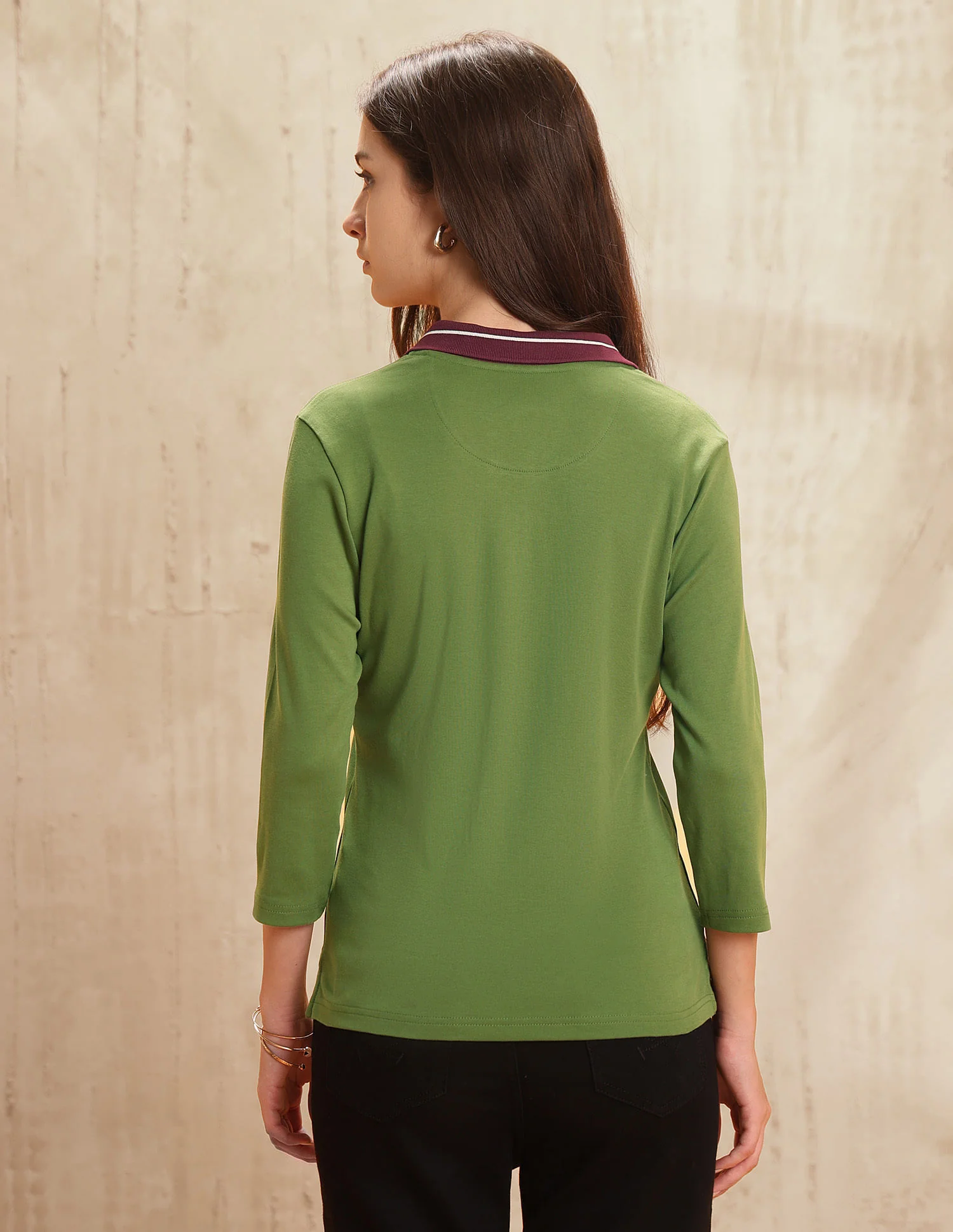 Regular Fit Solid Polo Shirt - Image 5