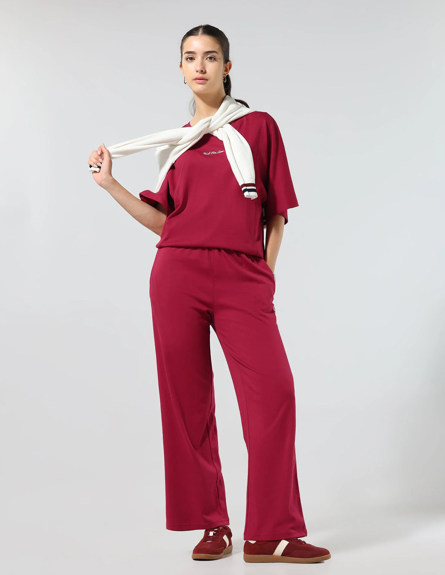 The Sunday women's Relaxed Fit Solid Co-Ords - Image 3