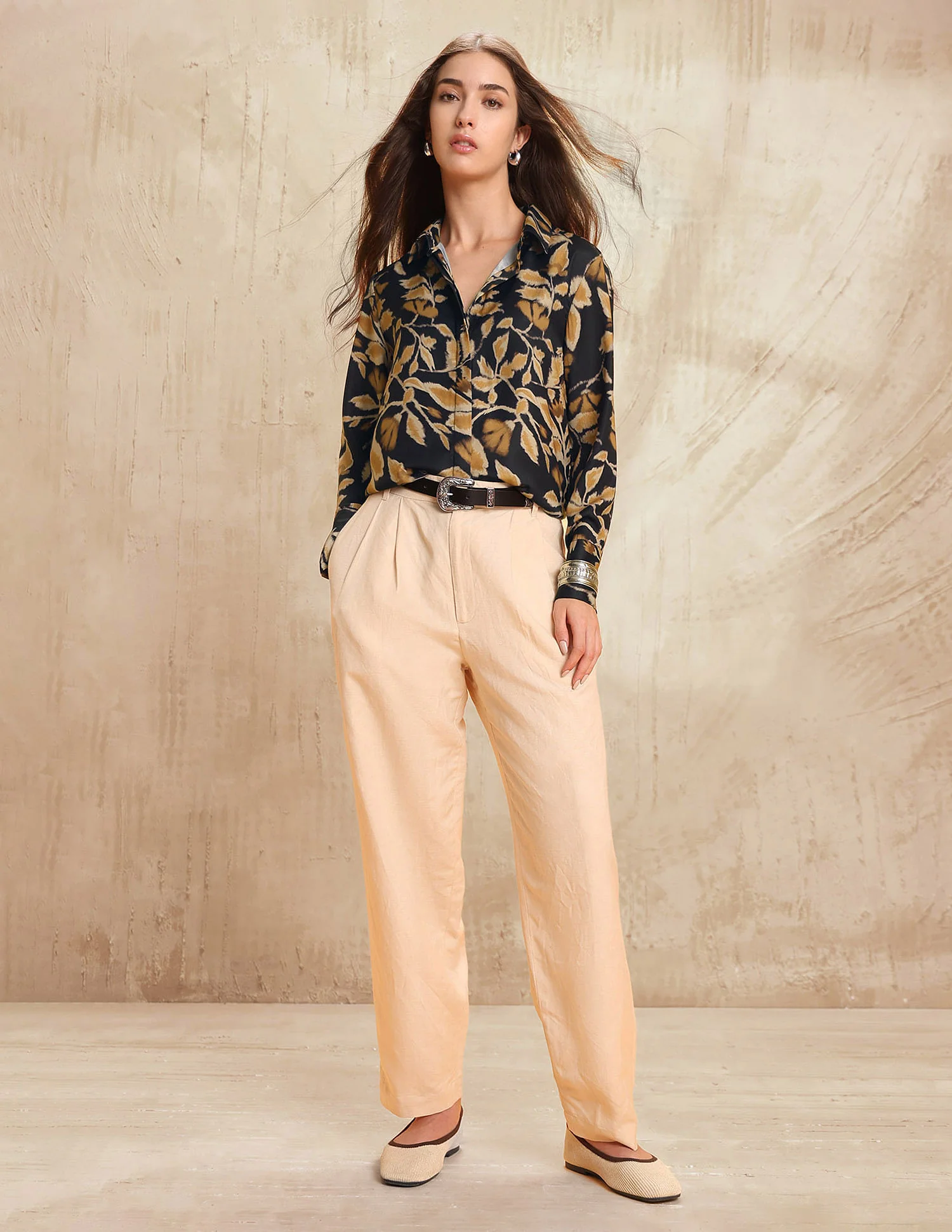 Satin Floral Printed Shirt - Image 3