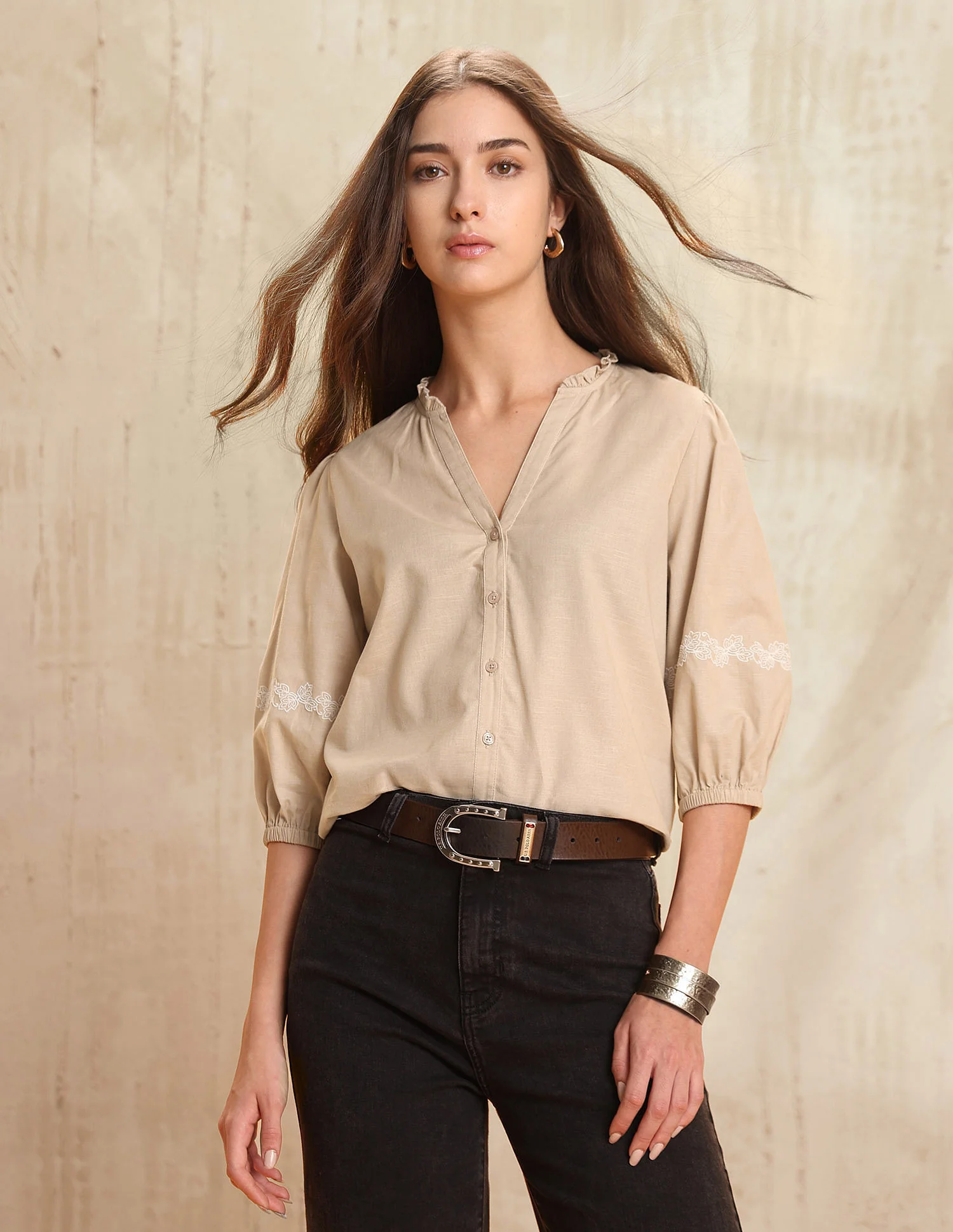Solid Regular Fit Top - Image 6