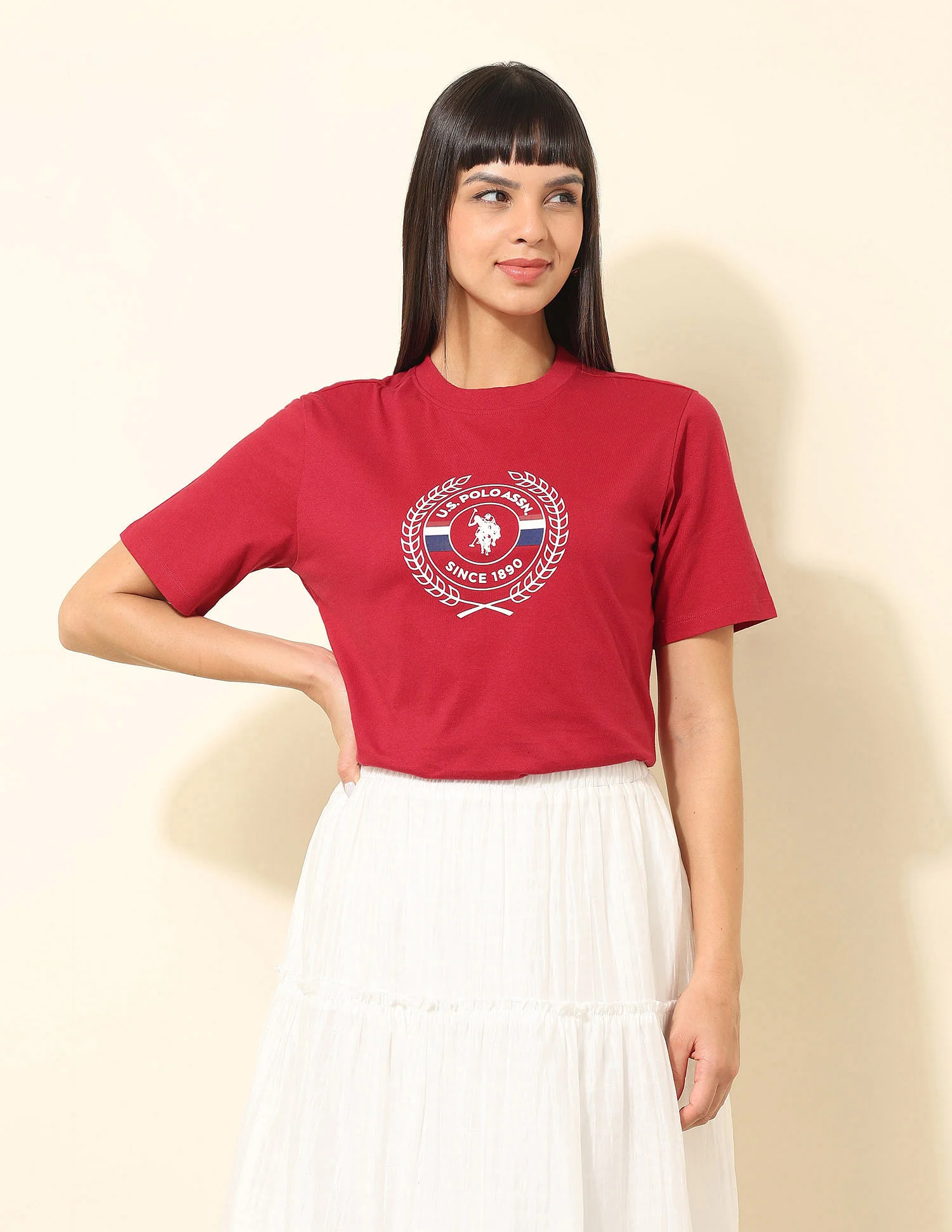 Boxy Fit Brand Printed T-Shirt - Image 6