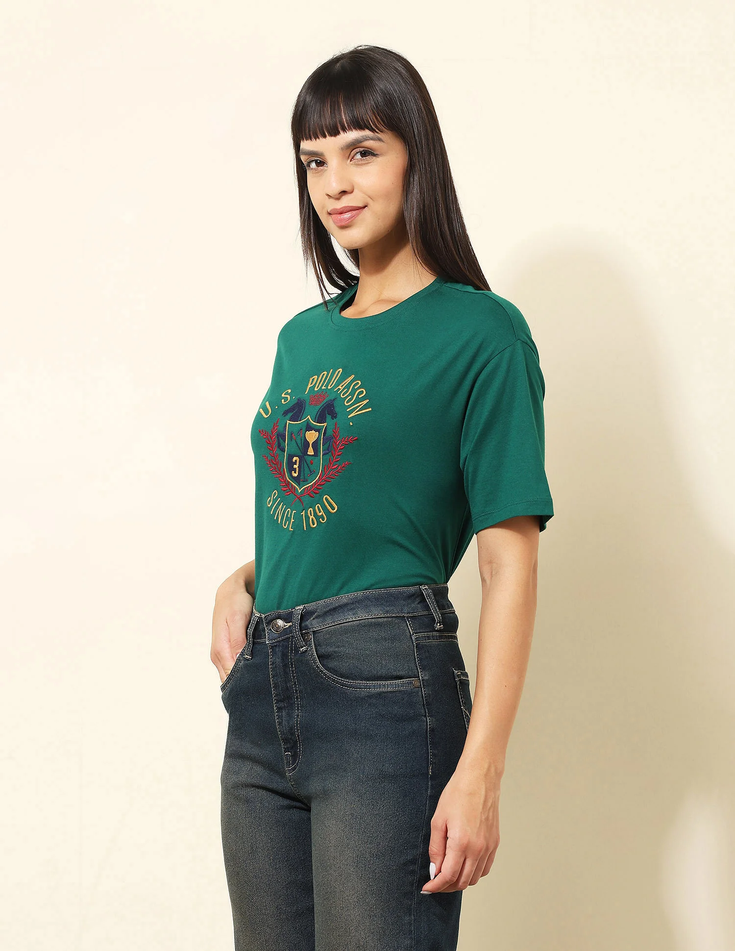 Boyfriend Fit Brand Printed T-Shirt - Image 4