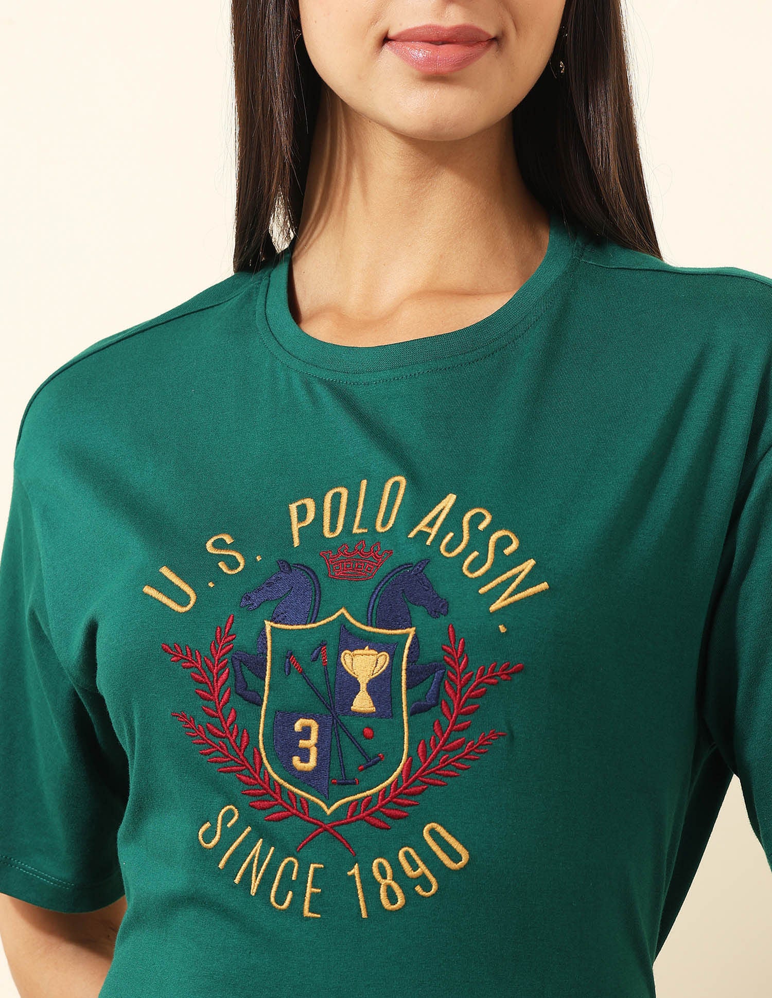 Boyfriend Fit Brand Printed T-Shirt - Image 7