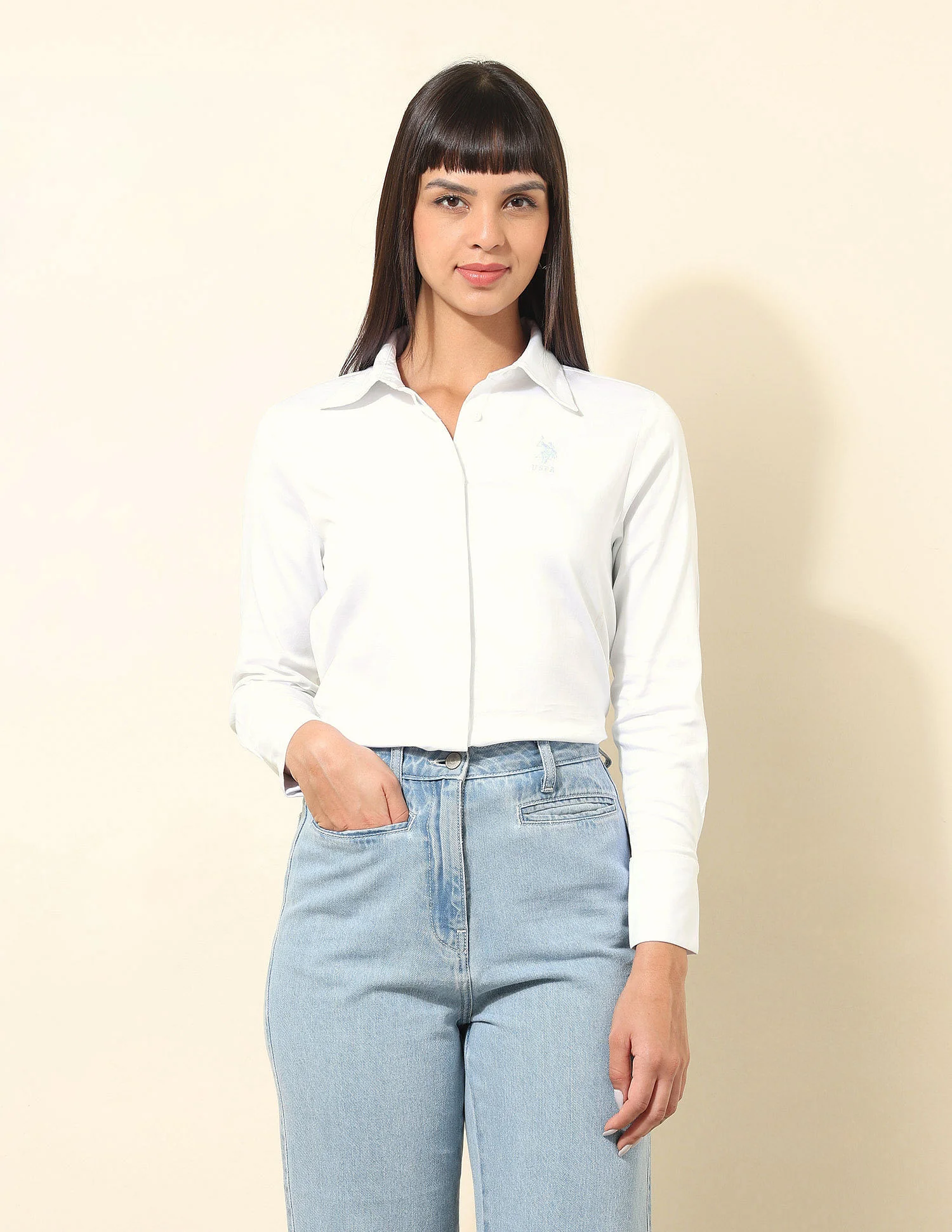 Concelaed Placket Solid Shirt - Image 6