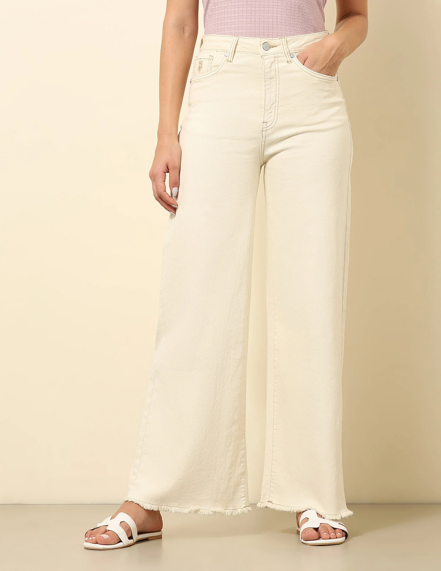 High Rise Ultra Wide Leg Fit Jeans - Image 3