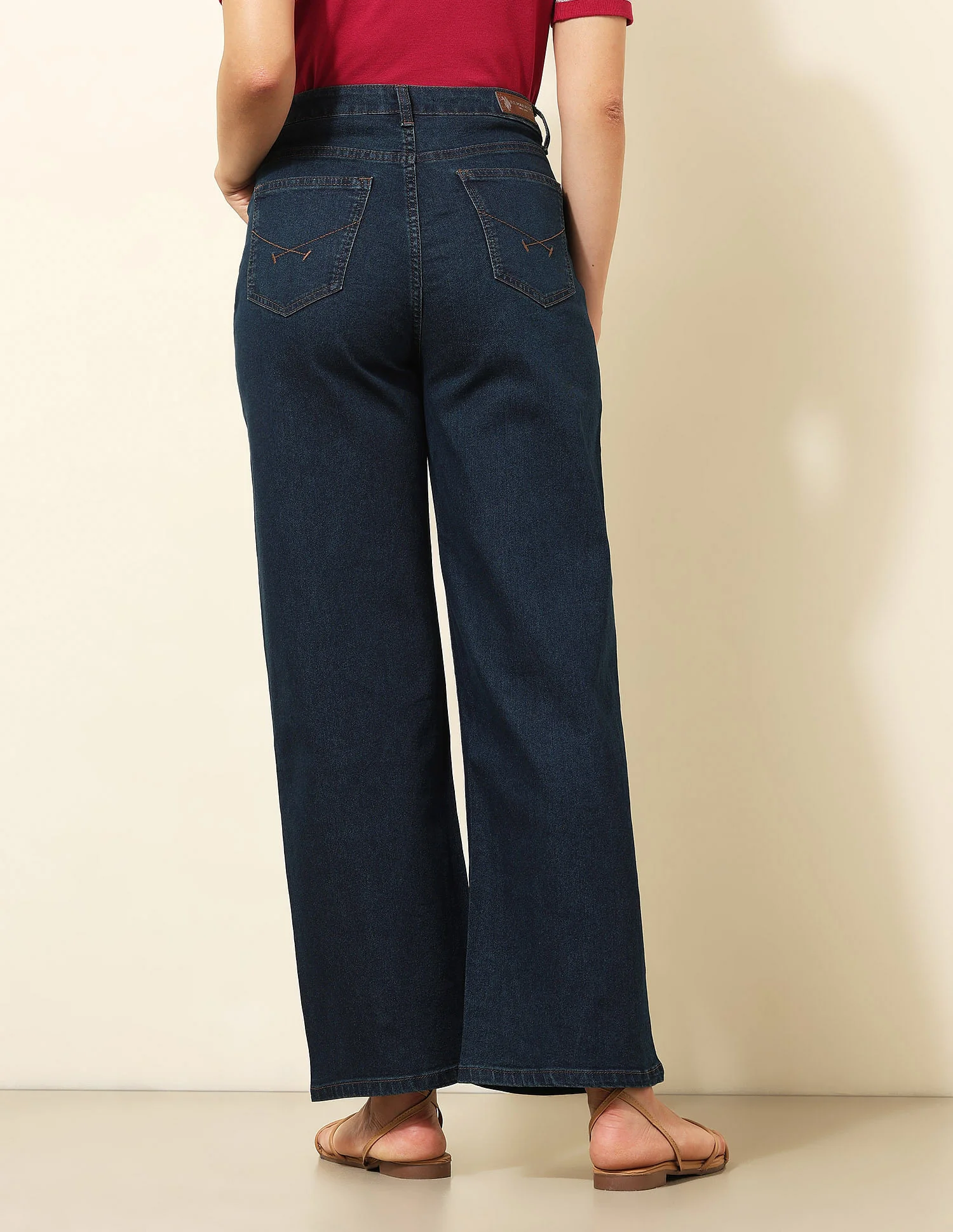 High Rise Wide Leg Fit Jeans - Image 5