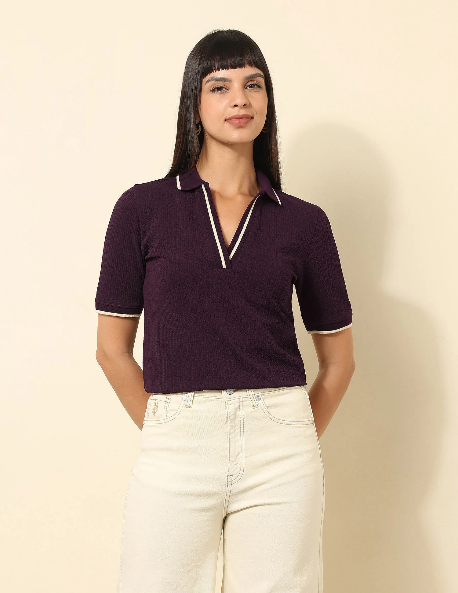 Regular Fit Solid Polo Shirt - Image 6