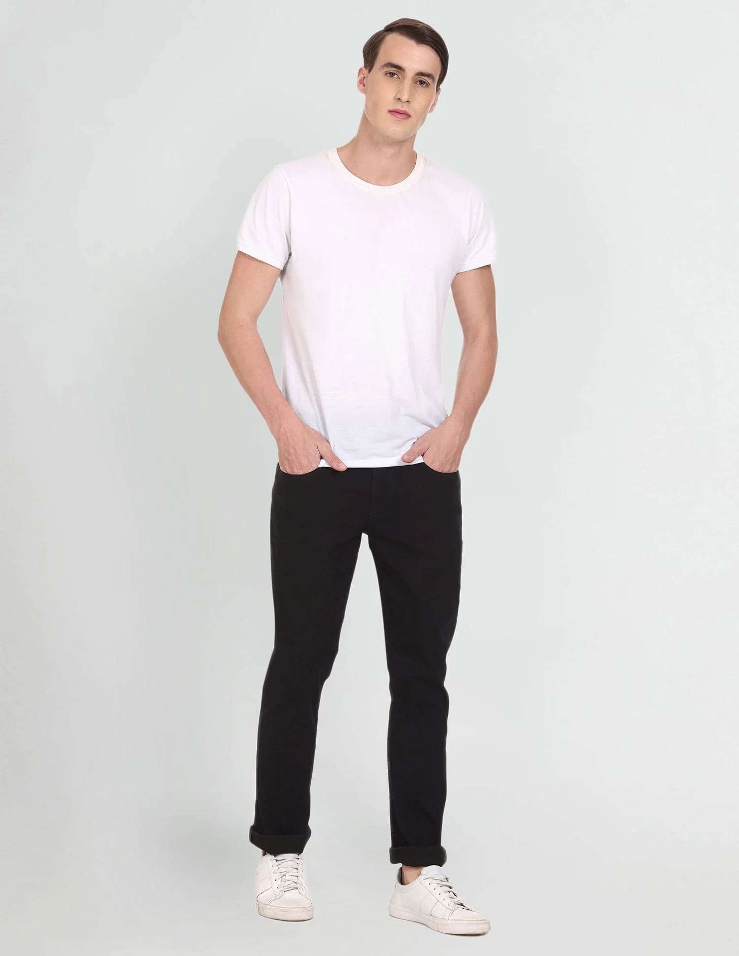 Woody Slim Straight Fit Mid Rise Jeans - Image 3